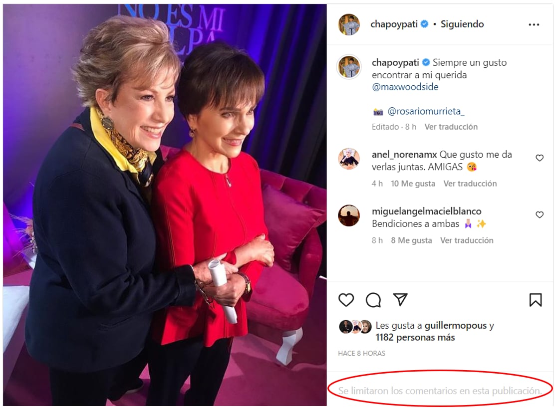 MAxine Woodside y Pati Chapoy