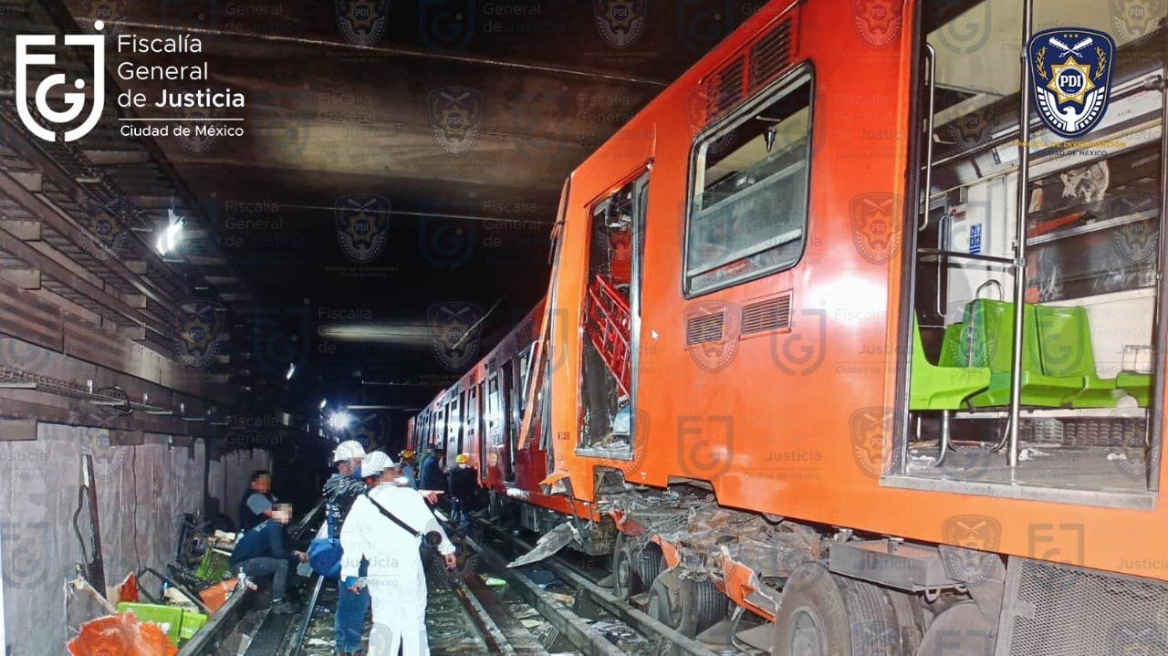 Accidente en Línea 3 del Metro fue culpa del conductor y corte de cables: Fiscalía CDMX