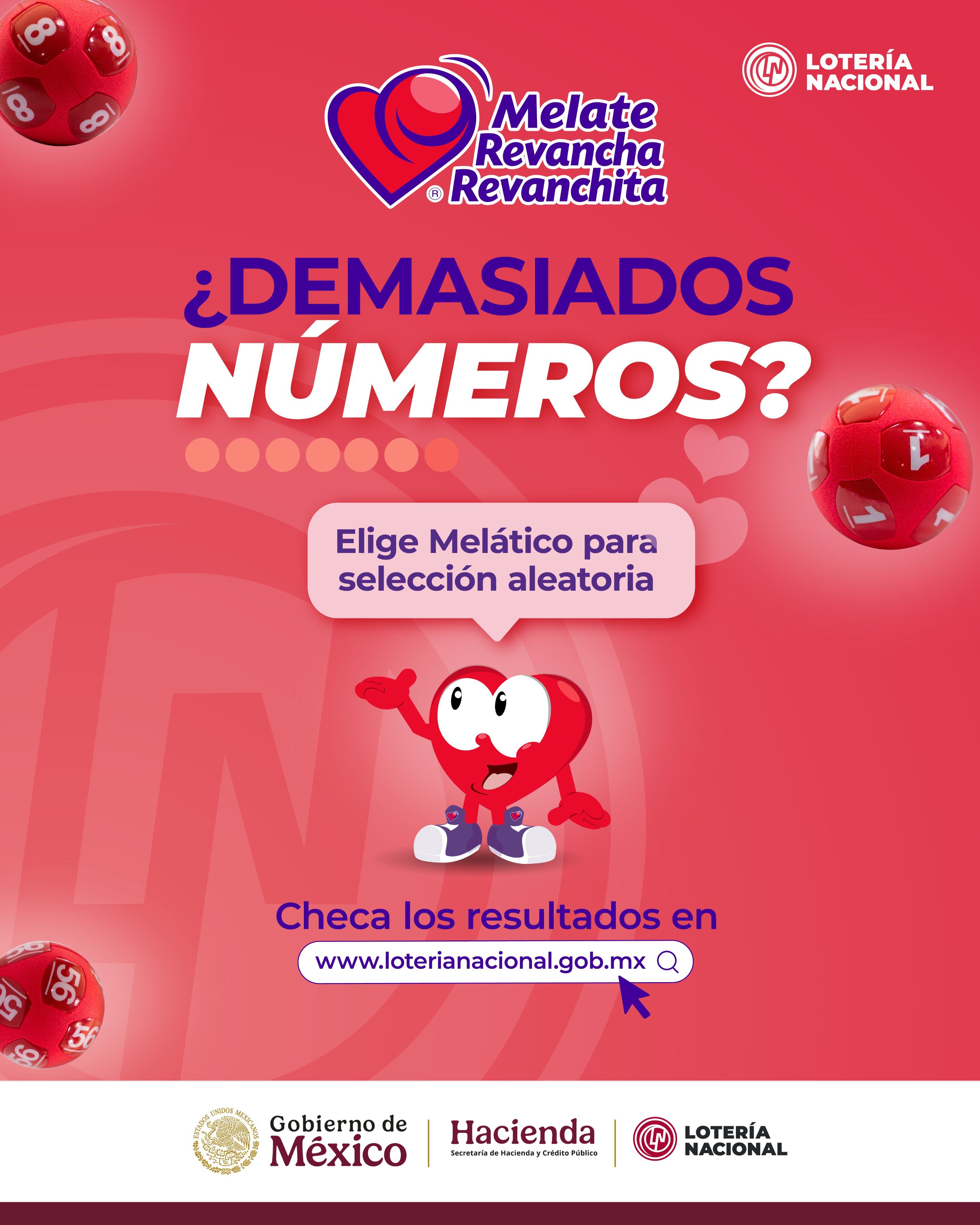 Resultados Sorteo Melate, Revancha y Revanchita 4009 de Lotería Nacional: Estos son los números ganadores