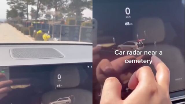 Video de TikTok muestra el perturbador resultado de los radares de carro; detectan fantasmas cerca