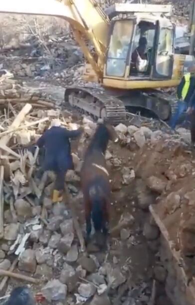 Salvan a caballo en Turquía