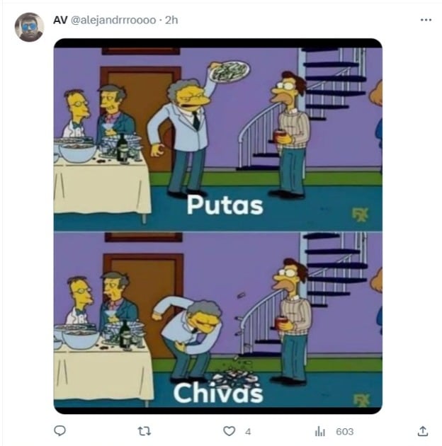 Los memes reventaron al Club Chivas por perder en contra de Rayados de Monterrey.