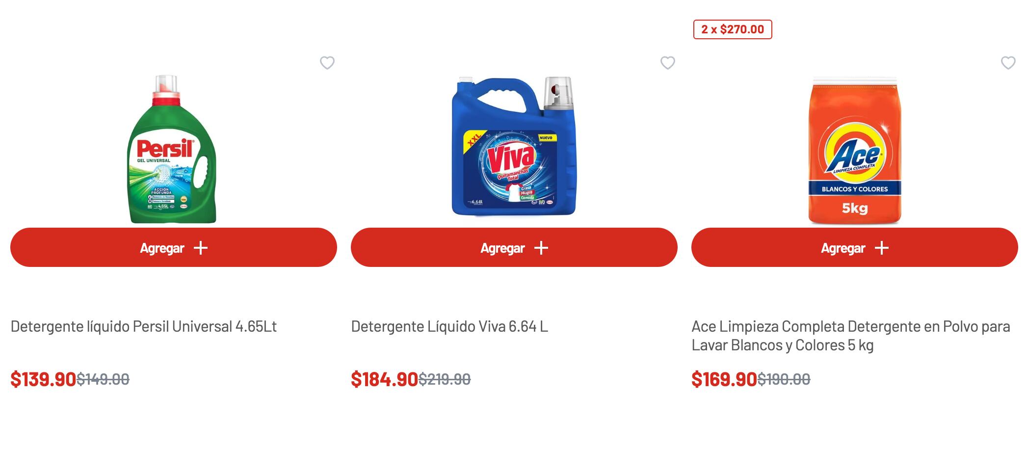 Jabón en polvo está de remate en Soriana