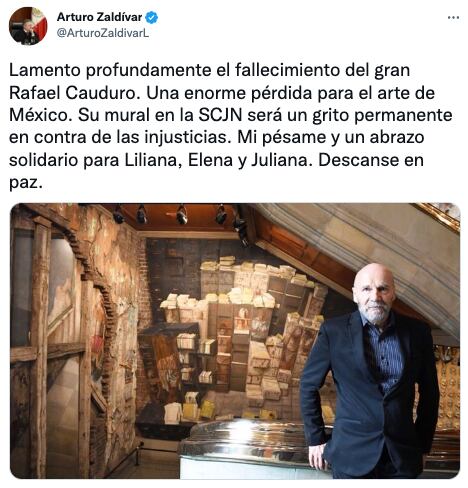 Muere Rafael Cauduro