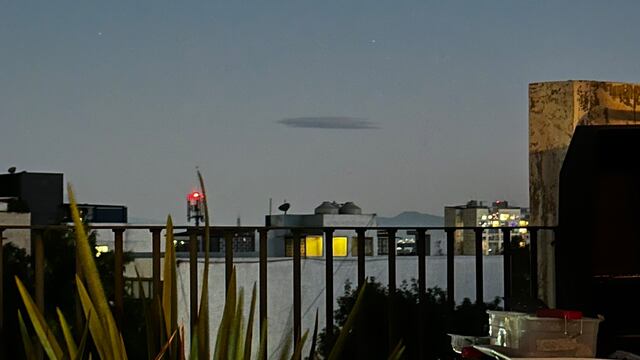 Nube que no se movía en CDMX