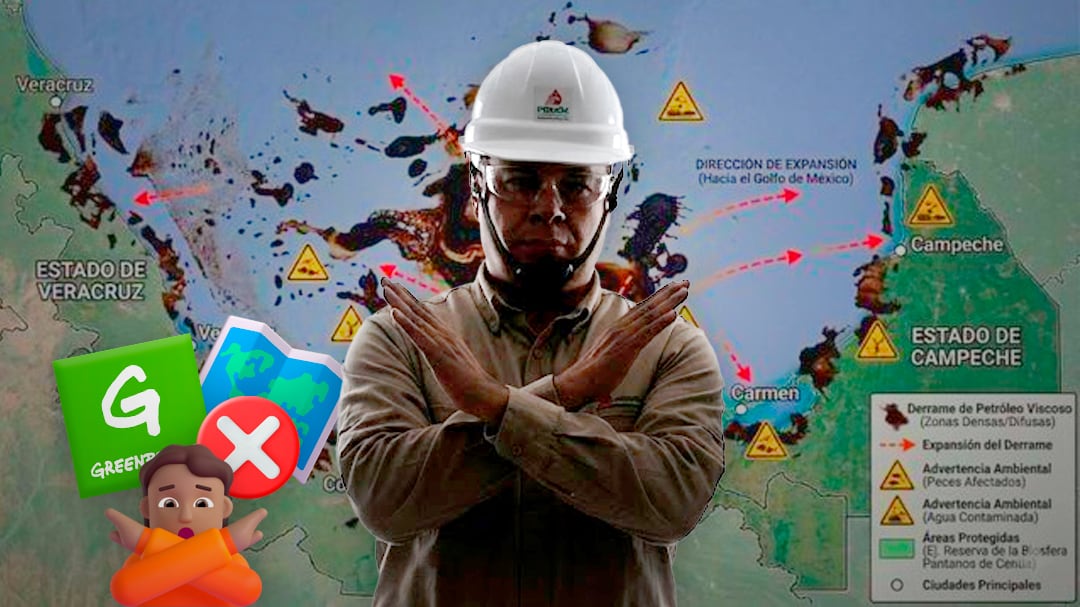 Pemex responde a imagen de Greenpeace por derrame en el Golfo