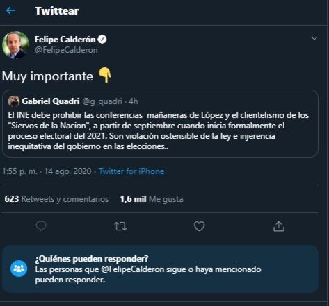 Felipe Calderón.