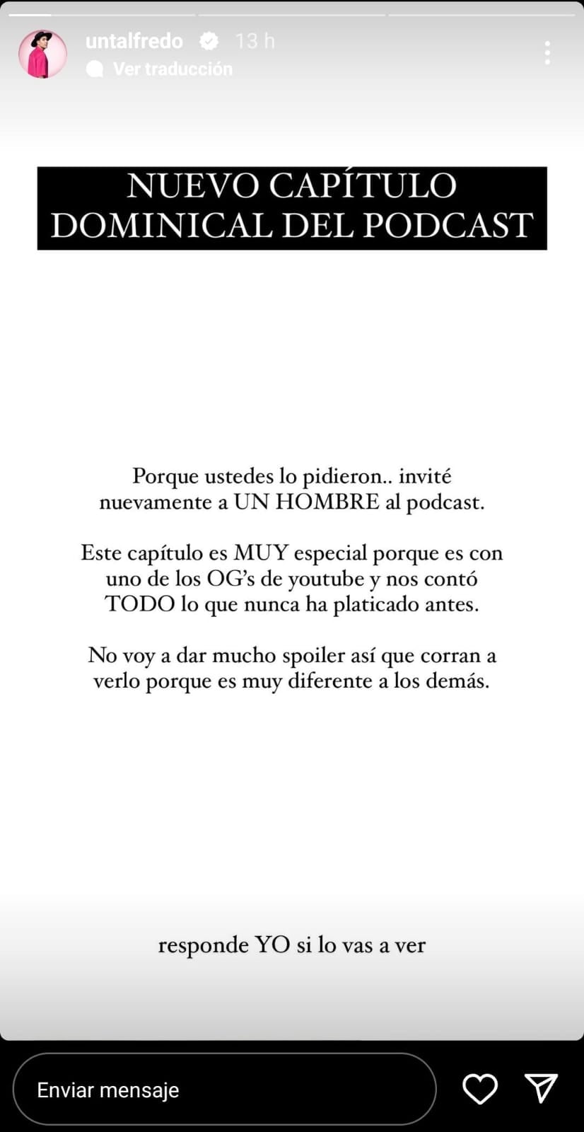 Germán Garmendia habló en podcast de Un Tal Fredo