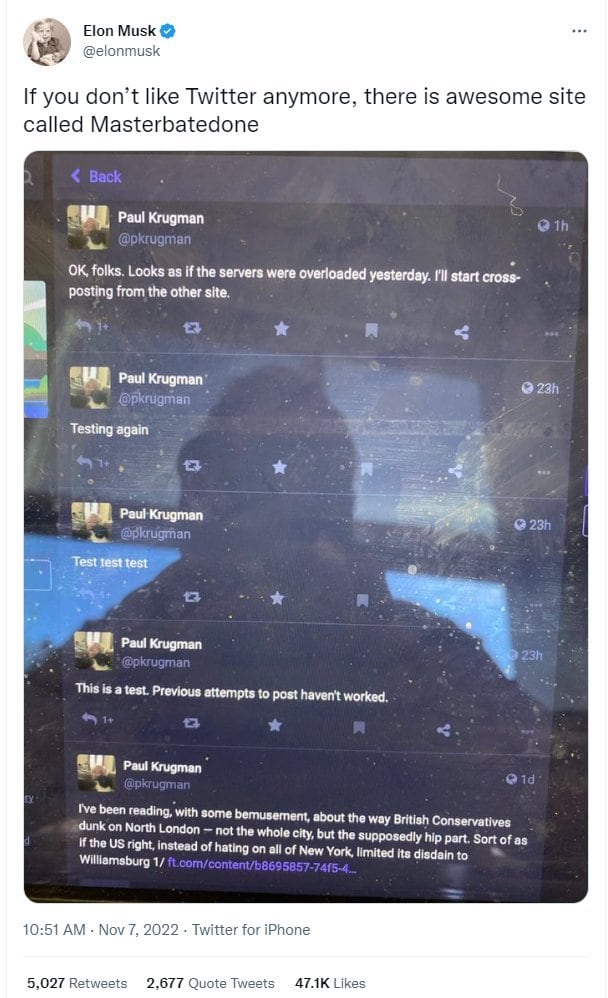 Elon Musk intenta burlarse de Mastodon