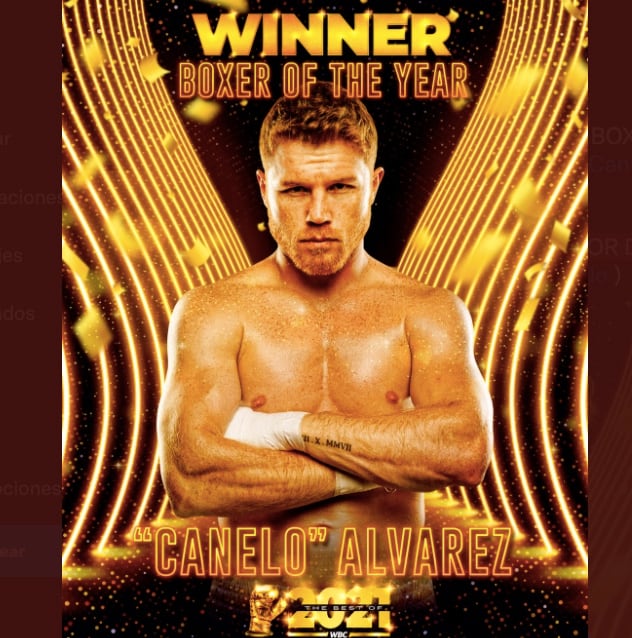 Canelo Álvarez, boxeador del año por el CMB