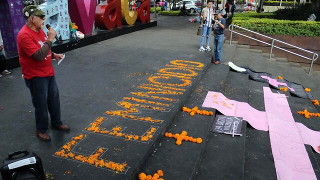 Ofrenda en Morelos por feminicidios.