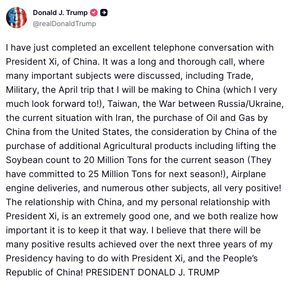 Donald Trump viajará a China