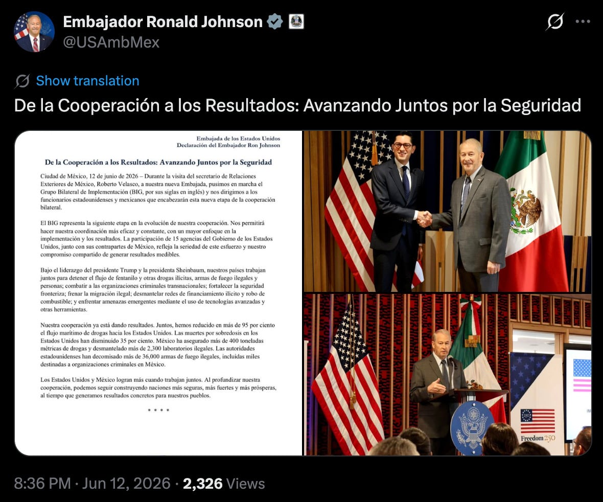 ¿Qué es BIG? El nuevo acuerdo de seguridad entre México y Estados Unidos