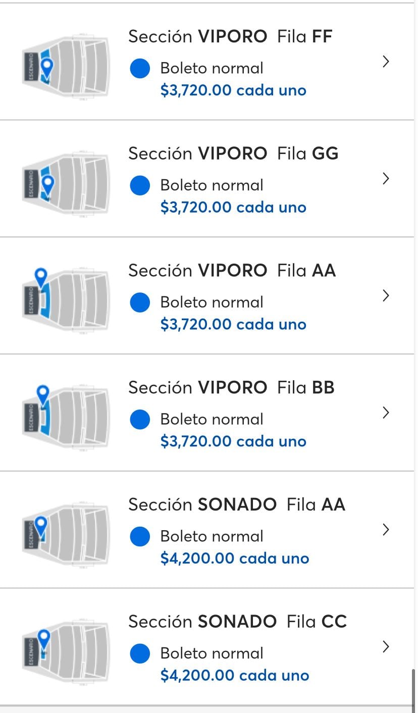 José el soñador, precios