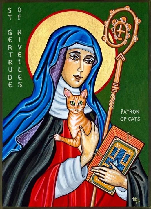 Oración a Santa Gertrudis de Nivelles, patrona de los gatos