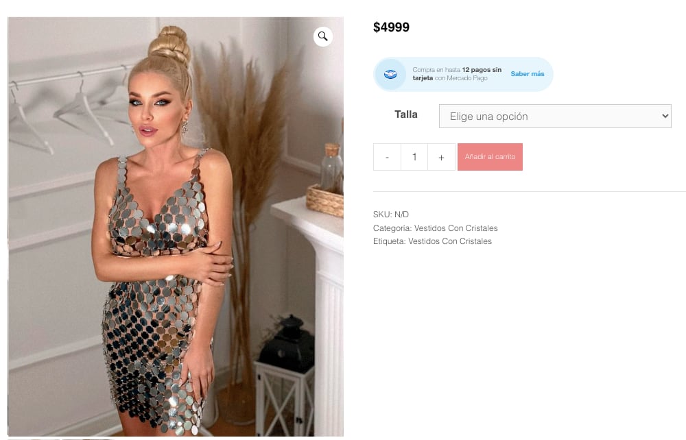 Vestido de Ronaldo Anzures