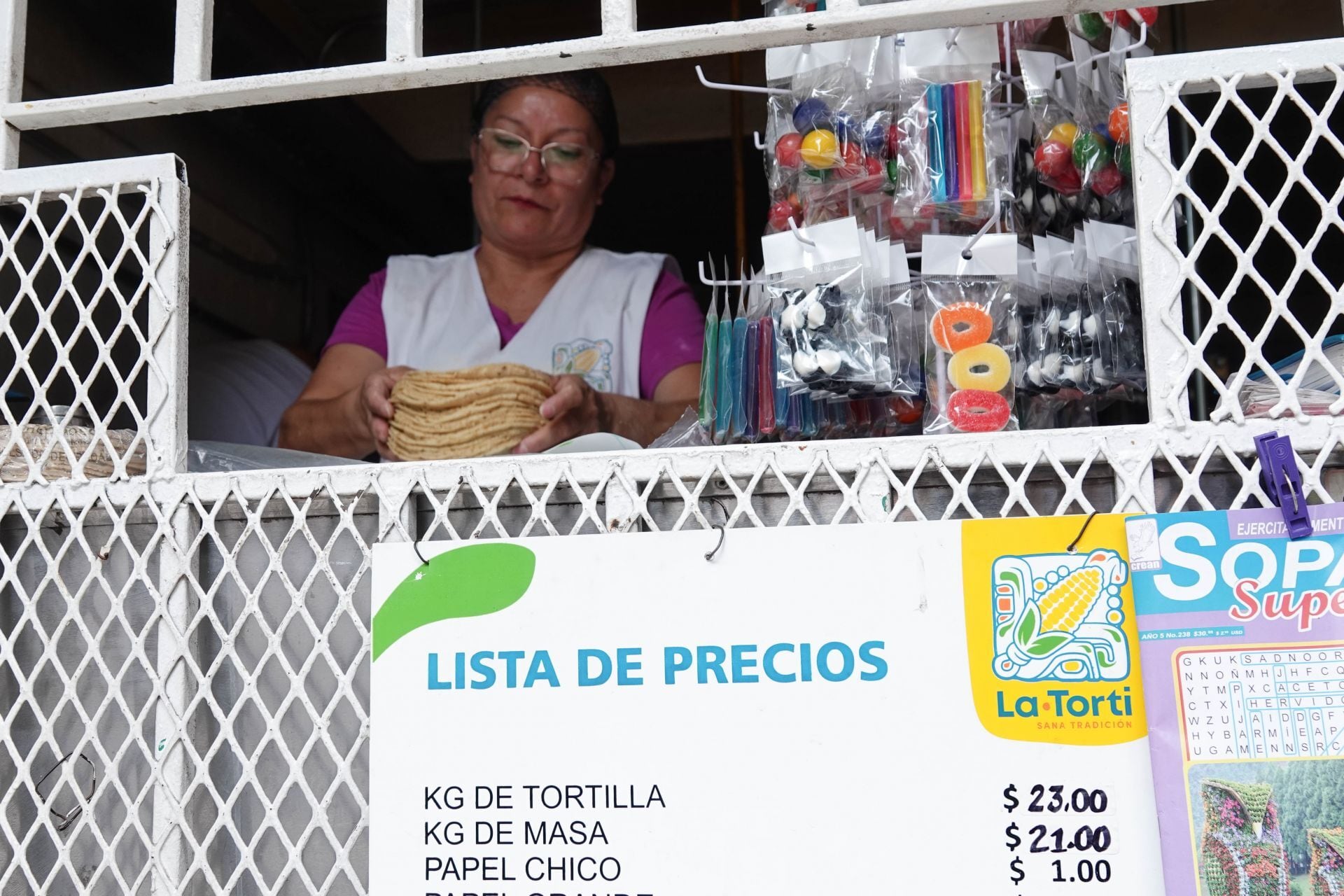 Tortillería en la alcaldía Miguel Hidalgo, CDMX.