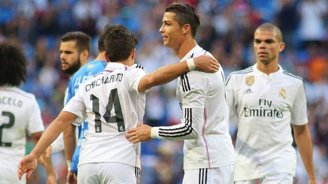 Ronaldo y Hernández en el Madrid.