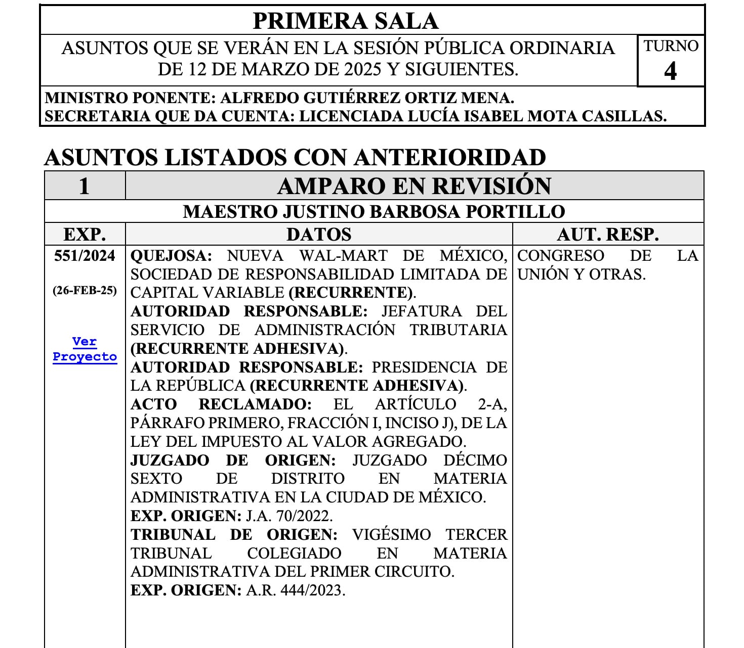 SCJN discutirá amparo de Walmart