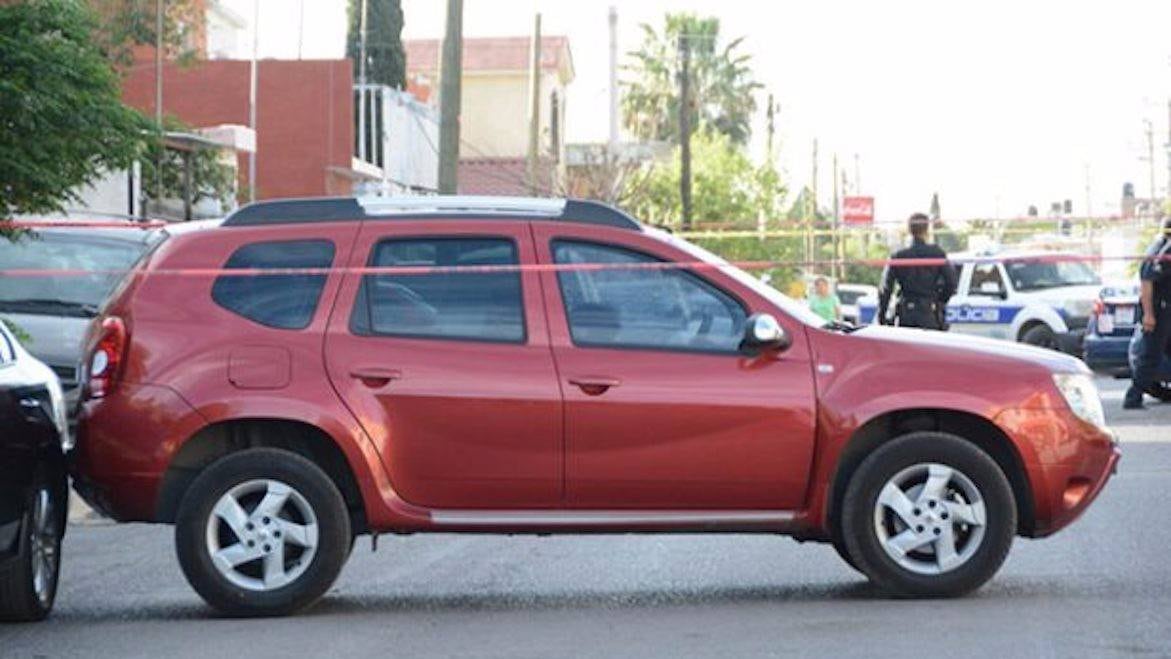 El vehículo de la periodista Miroslava Breach Velducea.