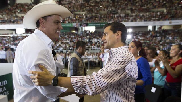 Roberto Sandoval y Enrique Peña Nieto el 25 de mayo de 2016.