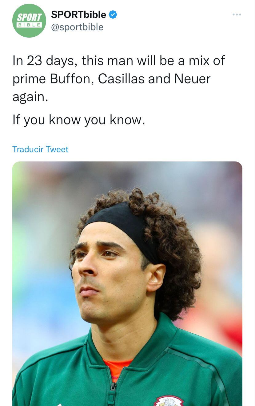 Guillermo Ochoa.