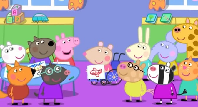 Capítulo Peppa Pig conoce a Mandy Ratona por Día Internacional de la Discapacidad