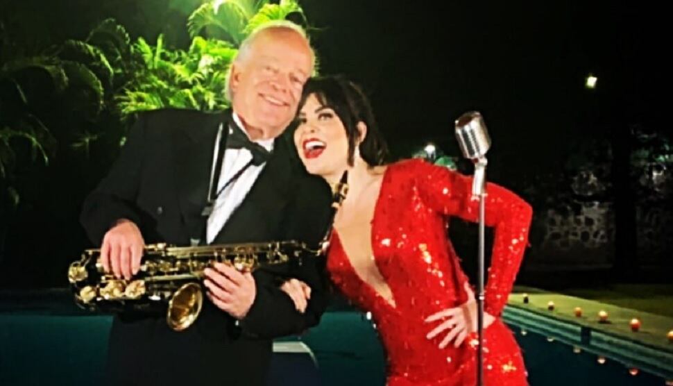 Lisset y su papá Willy Gutiérrez