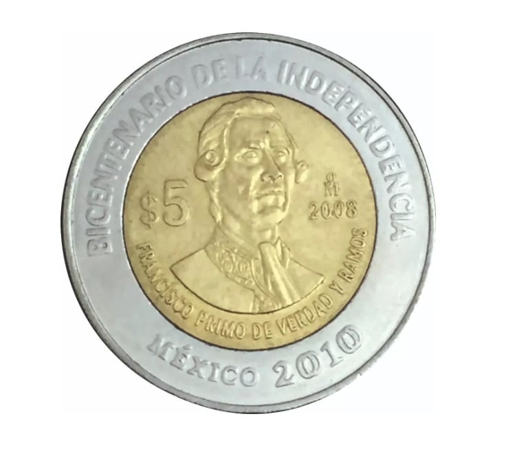 Moneda de Francisco Primo de Verdad y Ramos