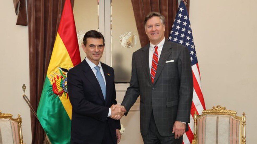 Relaciones Bolivia–Estados Unidos se reactivan; Washington hace primer ofrecimiento