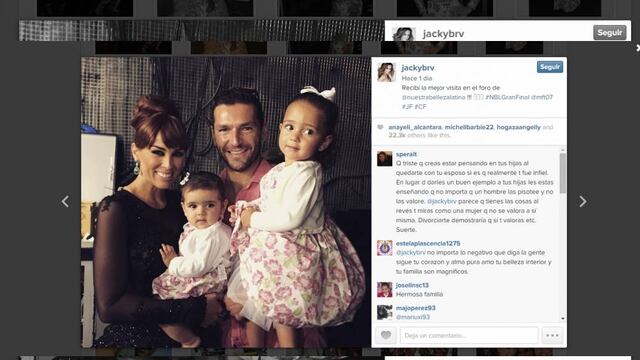 Jacqueline Bracamontes y familia