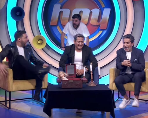 Nicola Porcella asustado en el programa Hoy