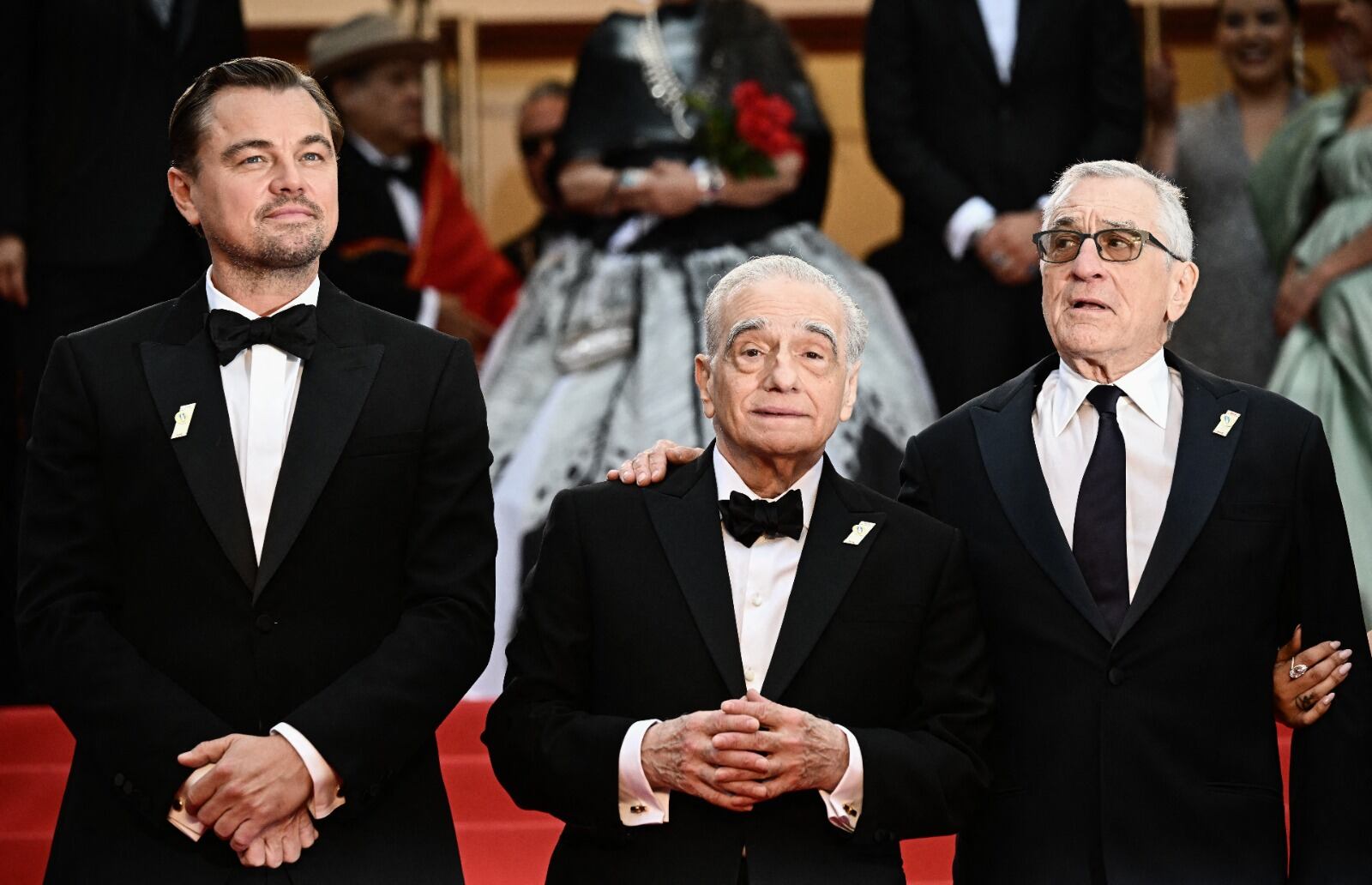 Festival de Cannes: Llegan Leonardo DiCaprio, Robert de De Niro y Martin Scorsese brillan en la premier de Killers of The Flower Moon (FOTOS)