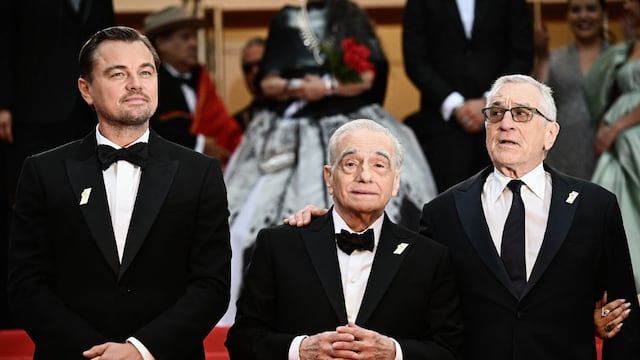 Festival de Cannes: Llegan Leonardo DiCaprio, Robert de De Niro y Martin Scorsese brillan en la premier de Killers of The Flower Moon (FOTOS)