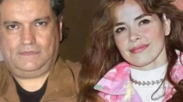 Sergio Andrade con Gloria Trevi