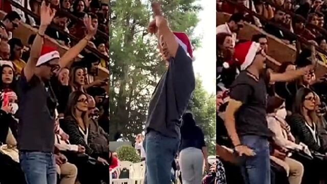 Maestro se roba el show de Navidad