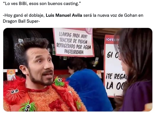 Usuarios festejan que Luis Manuel Ávila sea la voz de Gohan