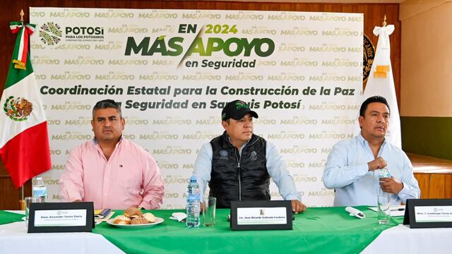 Ricardo Gallardo encabeza mesa de seguridad itinerante