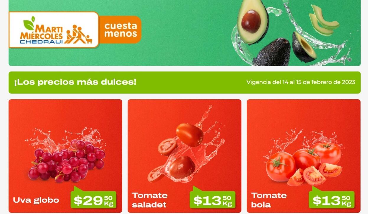 Ofertas del Martimiércoles