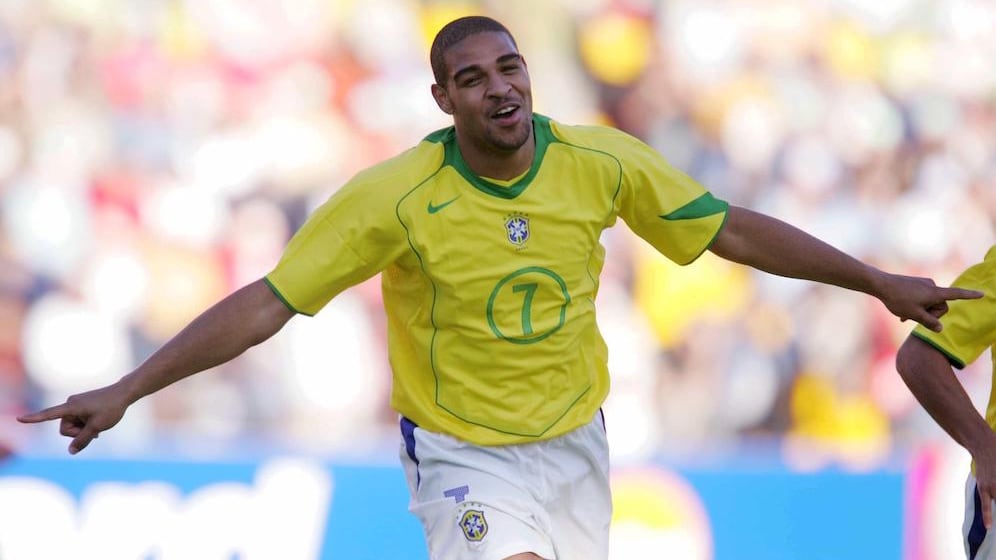 Adriano fue una figura fugaz en la Selección de Brasil