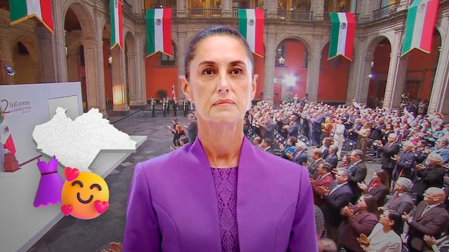 El vestido de Claudia Sheinbaum en su Segundo Informe tiene bordados de Chiapas