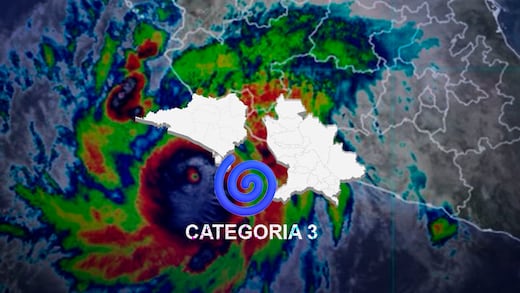 Huracán Simón baja a categoría 3; se mantiene en costas de Jalisco y Colima