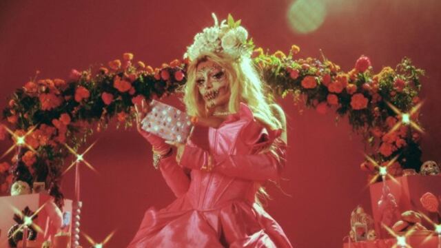 Wendy Gyevara disfrazada de Catrina