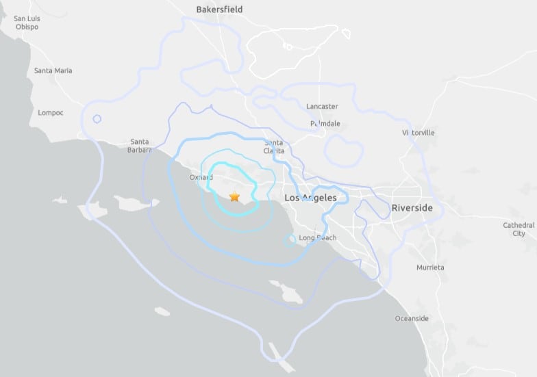 Sismo Los Ángeles
