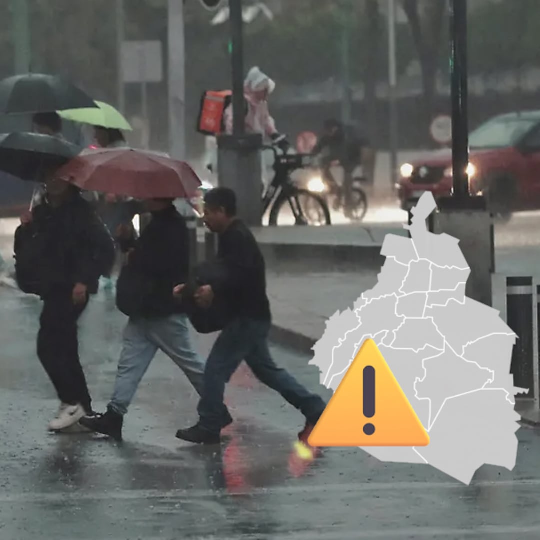 CDMX activa Alerta Amarilla en las 16 alcaldías por lluvias fuertes y posible granizo