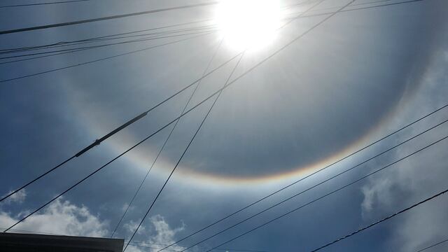 Hoy 13 de septiembre apareció un halo solar en CDMX y alrededores