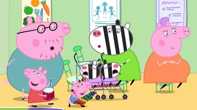 El chequeo médico de Mamá Cerdita embarazada