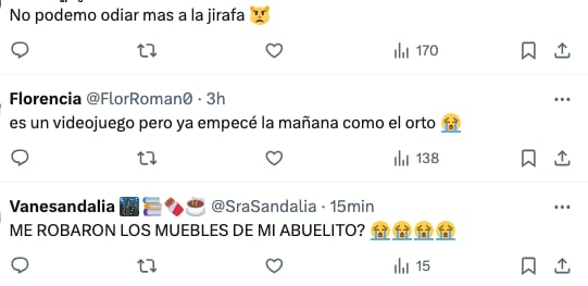 Jugadores de Tsuki Odyssey no perdonan a la jirafa Chi por robar las cosas del abuelo