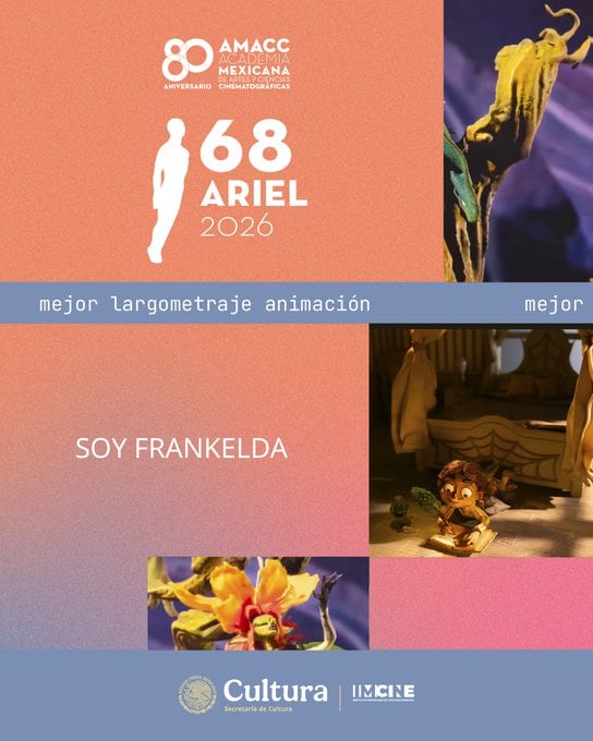 Ariel a Mejor Animación de Soy Frankelda