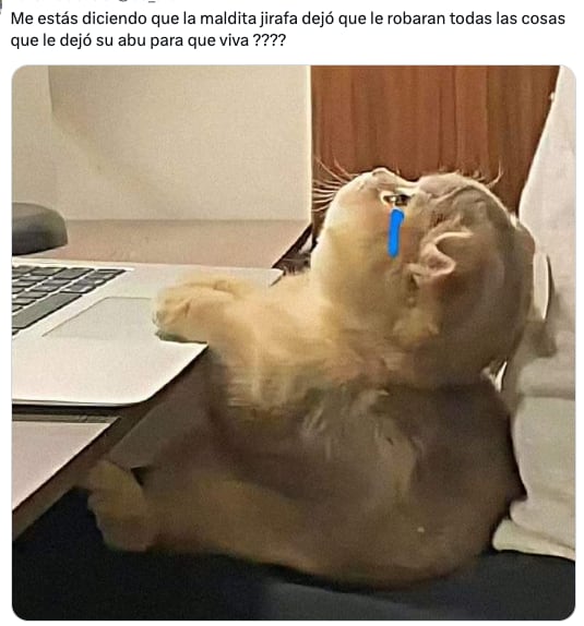 Jugadores de Tsuki Odyssey no perdonan a la jirafa Chi por robar las cosas del abuelo